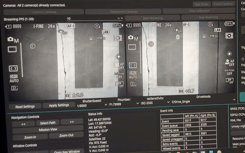 NGI operator capture and navigation view