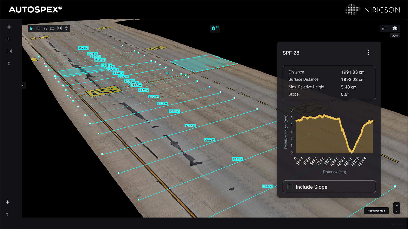 AUTOSPEX 3D model generated from NGI pavement imagery